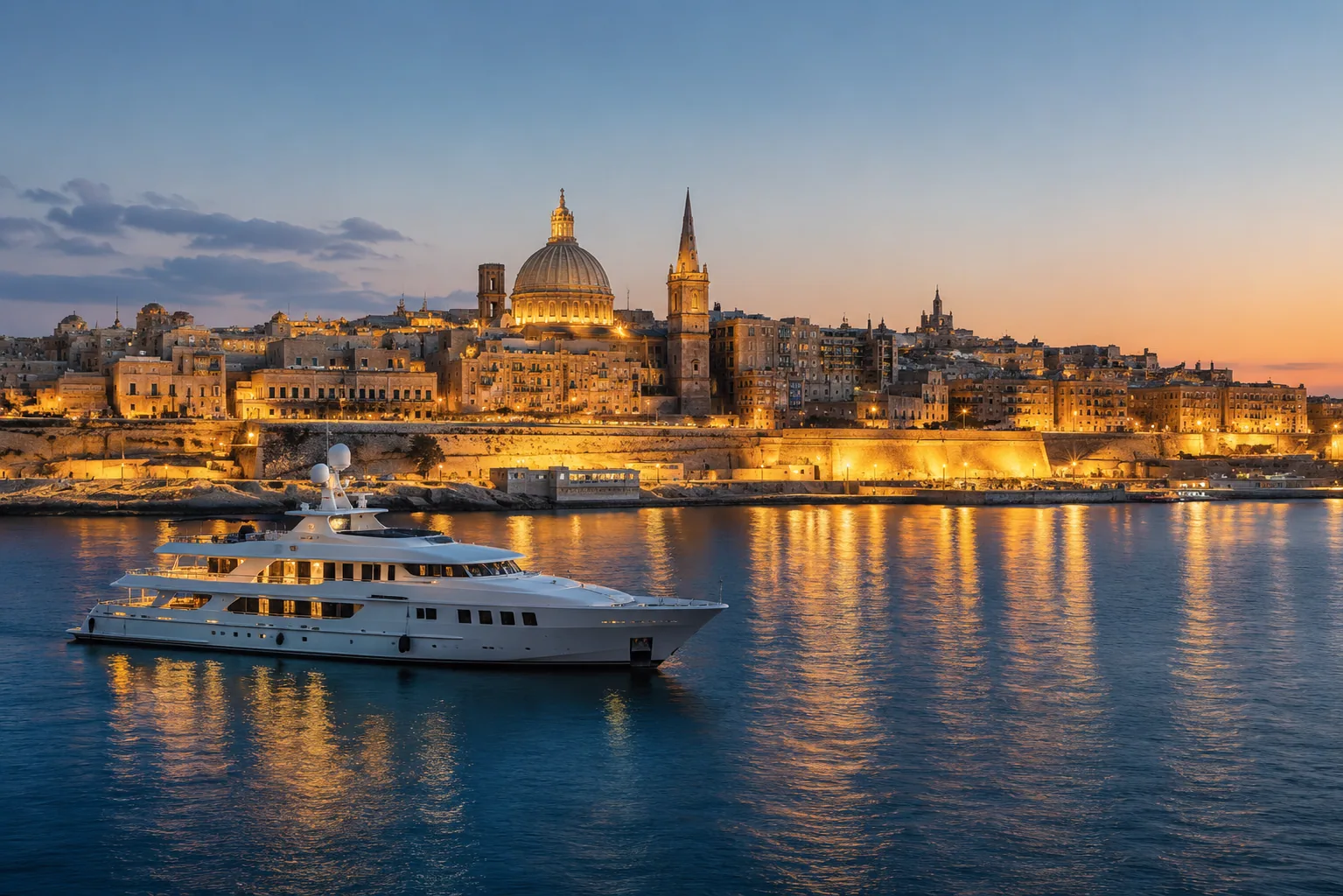 Malta by night across the islands A&H Group serves